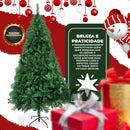 Árvore de Natal Pinheiro Luxo Canadense Verde – 420/600 Galhos + Brinde