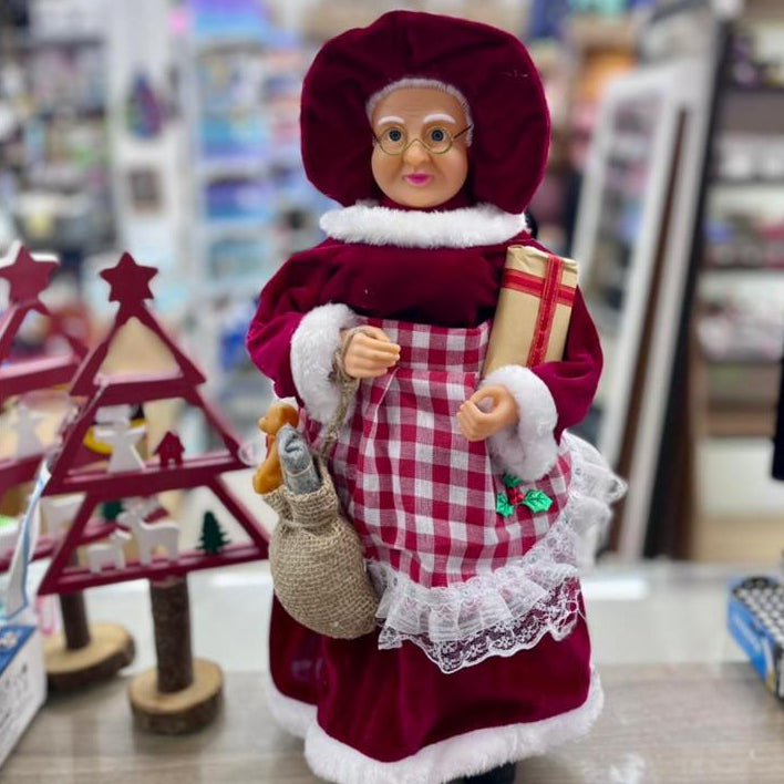 Enfeites Decorativos Papai Noel e Mamãe Noel para Natal