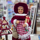 Enfeites Decorativos Papai Noel e Mamãe Noel para Natal