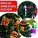 Kit 42 ou 84 Enfeites Pendentes Premium para Árvore de Natal