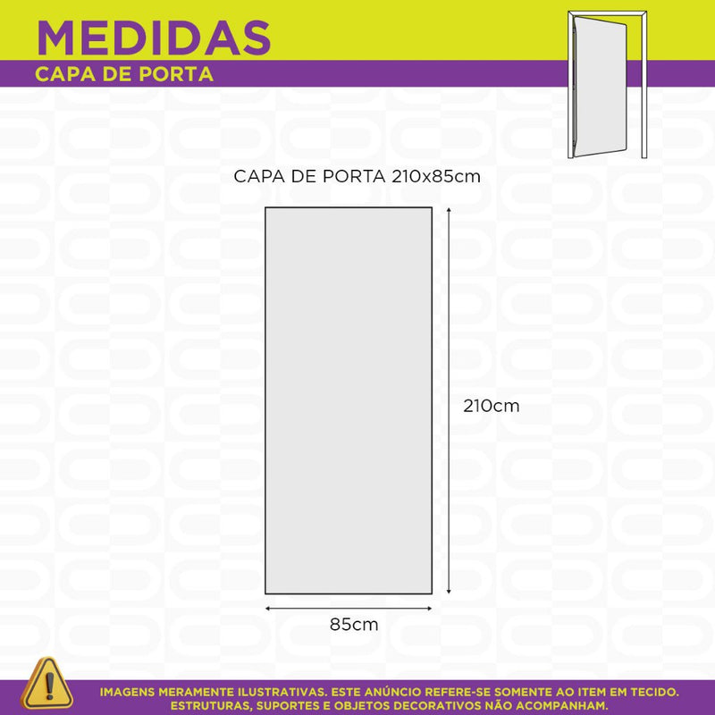 Capa de Porta Natal Cristão em Tecido – 0,85 x 2,10 m