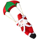 Papai Noel Paraquedista 30cm Médio para Pendurar - Decoração Natalina
