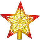 Estrela Ponteira para Árvore de Natal – Dourada, Prata e Colorida (10 a 20,5 cm)
