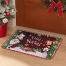 Tapete Porta Bouclé Natalino 60x40 Antiderrapante e Lavável
