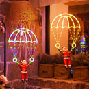Papai Noel Paraquedista LED RGB ou Amarelo 71 cm - Decoração de Natal