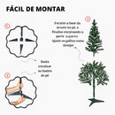 Árvore de Natal 120cm Decorada Verde ou Nevada com 87 Enfeites e 100 Galhos