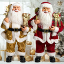 Boneco Papai Noel Luxo 60cm em Pé - Vermelho ou Dourado