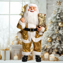 Boneco Papai Noel Luxo 60cm em Pé - Vermelho ou Dourado