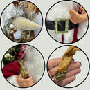 Boneco Papai Noel Luxo 60cm em Pé - Vermelho ou Dourado