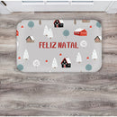 Capacho Natalino Antiderrapante 40x60 cm com Base em Látex – Secagem Rápida