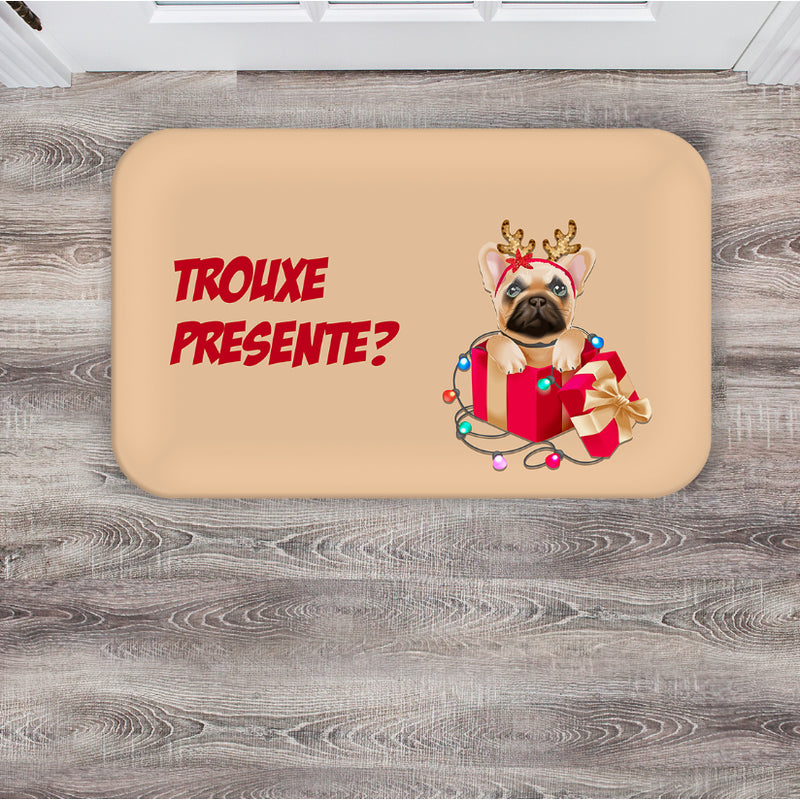 Capacho Natalino Antiderrapante 40x60 cm com Base em Látex – Secagem Rápida