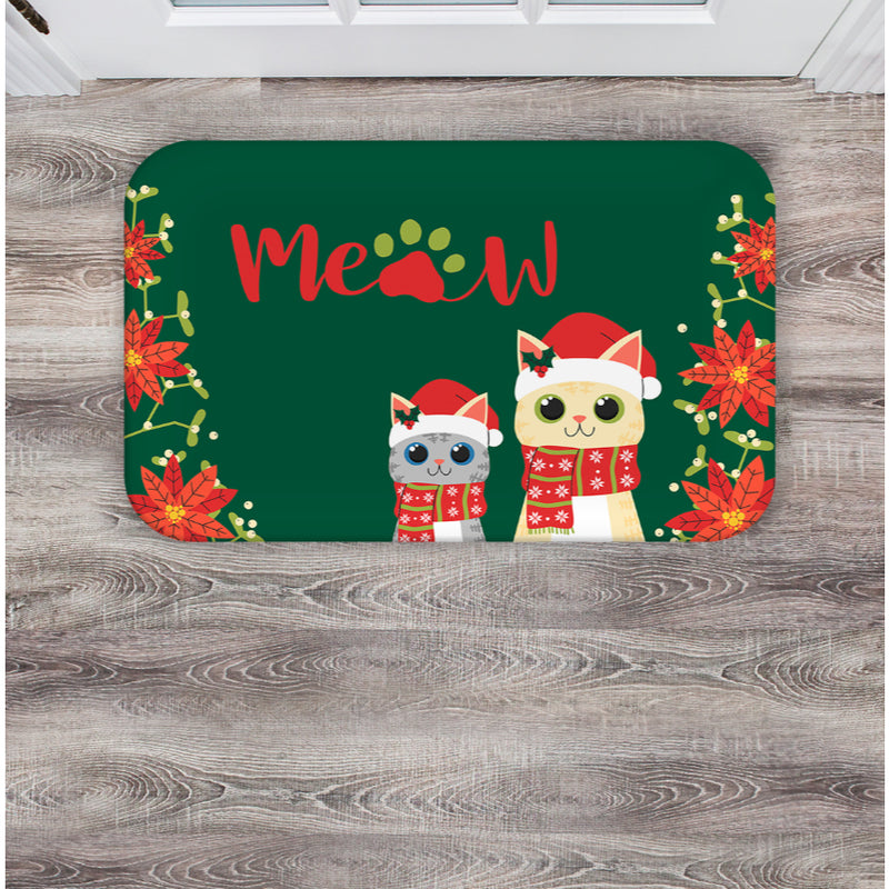 Capacho Natalino Antiderrapante 40x60 cm com Base em Látex – Secagem Rápida