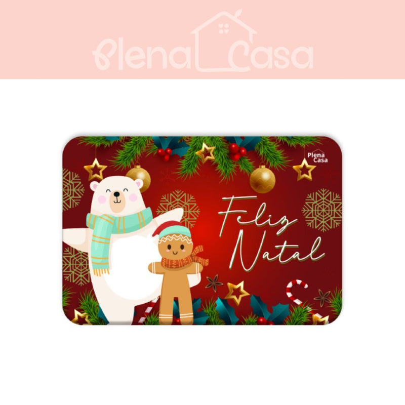 Tapete de Entrada Natalino Antiderrapante 40x60cm – Estampas Exclusivas