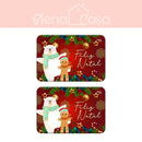 Tapete de Entrada Natalino Antiderrapante 40x60cm – Estampas Exclusivas