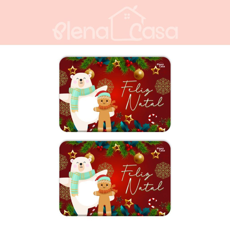 Tapete de Entrada Natalino Antiderrapante 40x60cm – Estampas Exclusivas