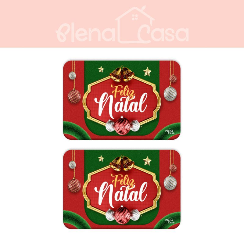 Tapete de Entrada Natalino Antiderrapante 40x60cm – Estampas Exclusivas