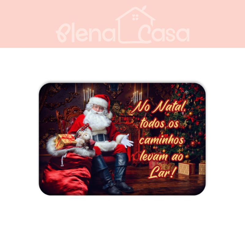 Tapete de Entrada Natalino Antiderrapante 40x60cm – Estampas Exclusivas