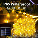 Cordão de Luzes Solares Natalinas 300 LED IP65 (10m/20m)