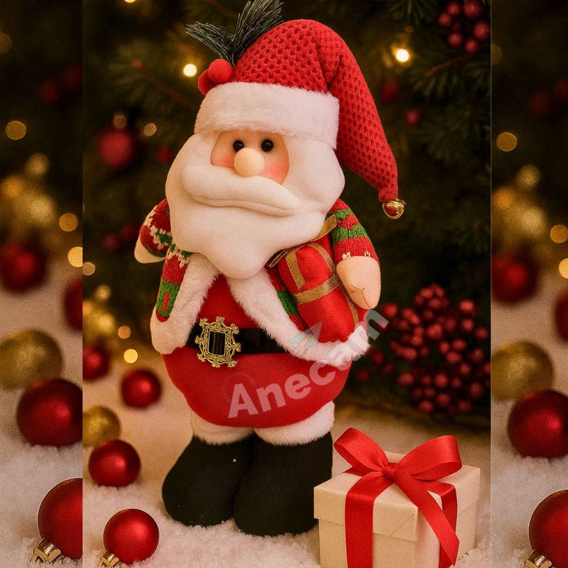Bonecos Natalinos Gigantes 55 cm — Papai Noel, Boneco de Neve ou Duende