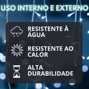 Cascata de Luz 400 LEDs 10m – Branco Quente + Branco Frio (Fixa) Bivolt