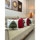 Kit 5 Capas de Almofadas Natalinas em Suede 45x45 cm (Sem Enchimento)