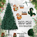 Árvore de Natal Pinheiro Luxo Canadense Verde – 420/600 Galhos + Brinde