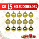 Kit de Enfeites para Árvore de Natal – 55, 75, 100 ou 125 peças (pisca 9,5 m nos 75/100/125)