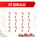 Kit de Enfeites para Árvore de Natal – 55, 75, 100 ou 125 peças (pisca 9,5 m nos 75/100/125)