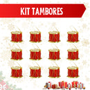 Kit de Enfeites para Árvore de Natal – 55, 75, 100 ou 125 peças (pisca 9,5 m nos 75/100/125)