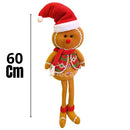Boneco Biscoitão Gigante 60 cm Peluciado para Decoração de Natal 2025