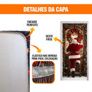 Kit 2 Capas de Porta Natalinas Veste Fácil 0,85x2,10 Tecido Sublimado