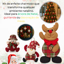Kit 12 Enfeites de Natal em Pelúcia Sortidos Premium