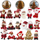 Kit 12 Enfeites de Natal em Pelúcia Sortidos Premium