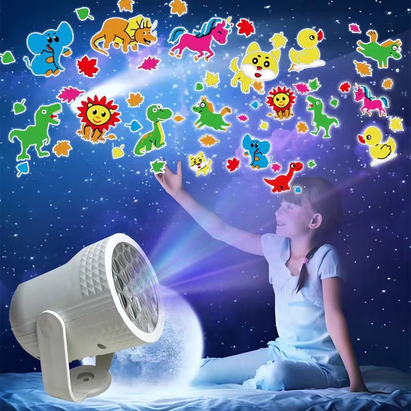 Mini Projetor Natalino RGB 16 Padrões de Flocos de Neve (Tipo-C)