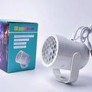 Mini Projetor Natalino RGB 16 Padrões de Flocos de Neve (Tipo-C)