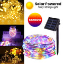 Luzes de Fada Solares à Prova d'Água 10m/20m/30m – 8 Modos Multicolor