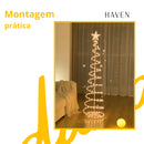 Árvore de Natal Espiral de LED 1,80 m com 31 Enfeites (Dobrável e Iluminada)