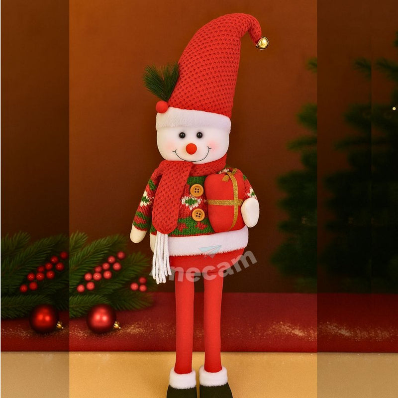 Bonecos Natalinos Gigantes 55 cm — Papai Noel, Boneco de Neve ou Duende