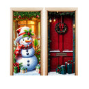 Kit 2 Capas de Porta Natalinas Veste Fácil 0,85x2,10 Tecido Sublimado