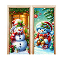 Kit 2 Capas de Porta Natalinas Veste Fácil 0,85x2,10 Tecido Sublimado