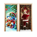 Kit 2 Capas de Porta Natalinas Veste Fácil 0,85x2,10 Tecido Sublimado