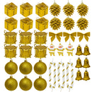 Kit 42 ou 84 Enfeites Pendentes Premium para Árvore de Natal