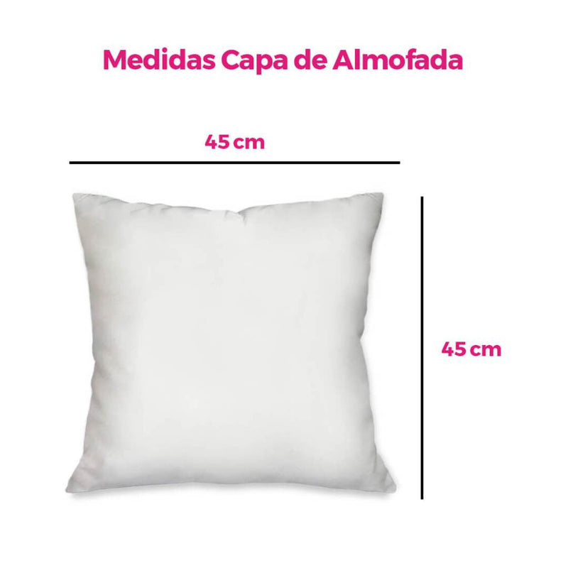 Kit 4 Capas de Almofada Natalinas 45x45 cm – Papai Noel, Mamãe Noel e Fé