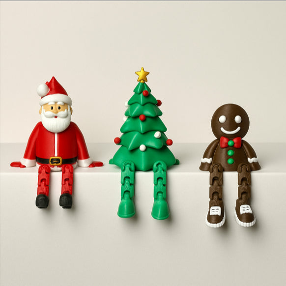 Miniaturas Natalinas Articuladas 3D – Kit Personalizável