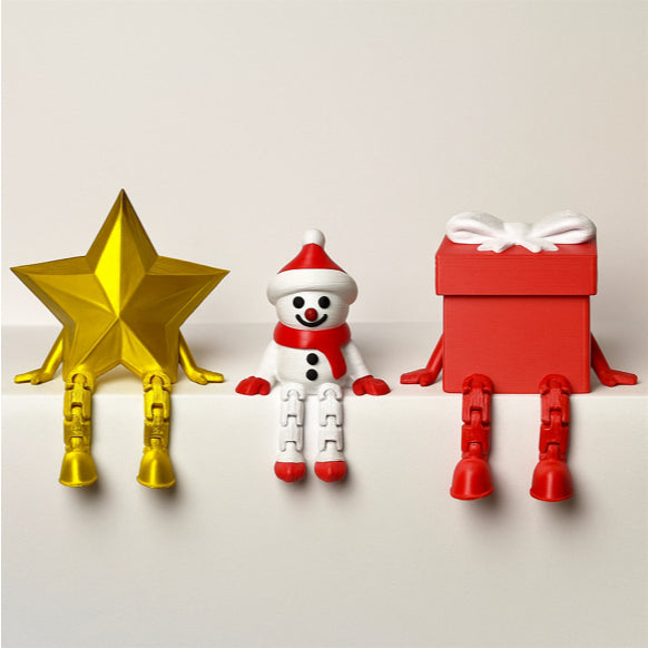 Miniaturas Natalinas Articuladas 3D – Kit Personalizável