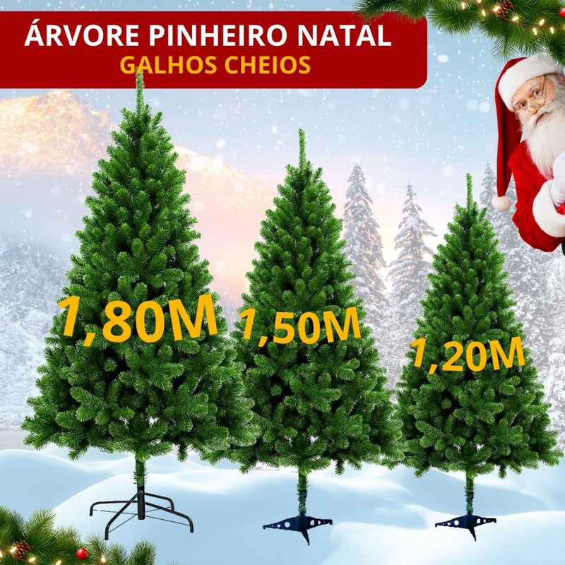 Árvore de Natal Pinheiro Canadense Premium Verde (120, 150 e 180 cm)