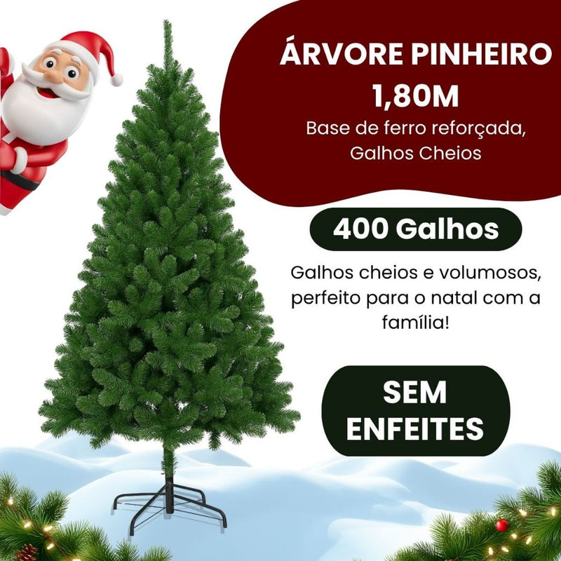 Árvore de Natal Pinheiro Canadense Premium Verde (120, 150 e 180 cm)