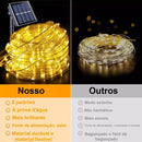 Luzes de Corda LED Solares 10m/20m à Prova d'Água – Decoração Mágica