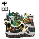 Vila Natalina com Luz e Som e Trenzinho Giratório – 19x22 cm (Pilhas ou Energia)