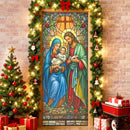 Capa de Porta Natal Cristão em Tecido – 0,85 x 2,10 m